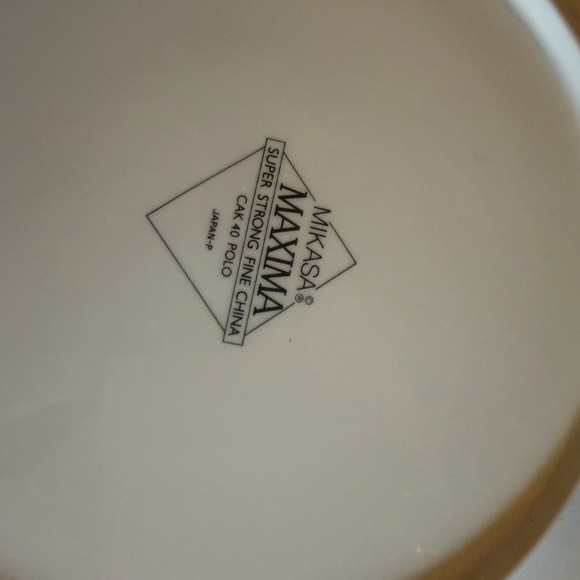 Vintage Mikasa Maxima Polo charger or large dinner plate 12", rare - Picture 3 of 3